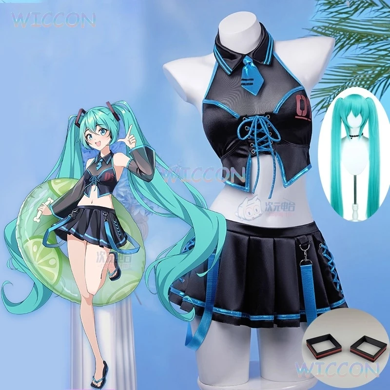 Two-piece Summer Beach Bikini Project SEKAI: COLORFUL STAGE! Feat. Mikuu Cosplay Swimsuit Sexy Wig Women Party Roleplay Suit
Two-piece Summer Beach Bikini Project SEKAI: COLORFUL STAGE! Feat. Mikuu Cosplay Swimsuit Sexy Wig Women Party Roleplay Suit