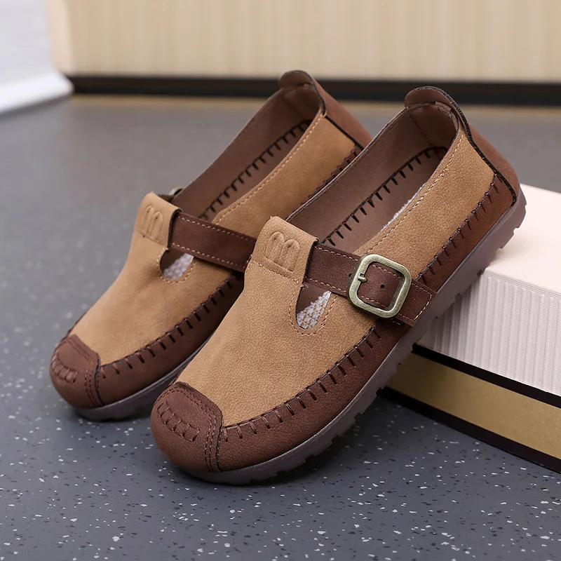 Women's Summer New Low Heel Soft Soled Mom Shoes, Light Retro Shoelace Buckle, Fashionable and Comfortable Flat Bottom Loafers
Women's Summer New Low Heel Soft Soled Mom Shoes, Light Retro Shoelace Buckle, Fashionable and Comfortable Flat Bottom Loafers
