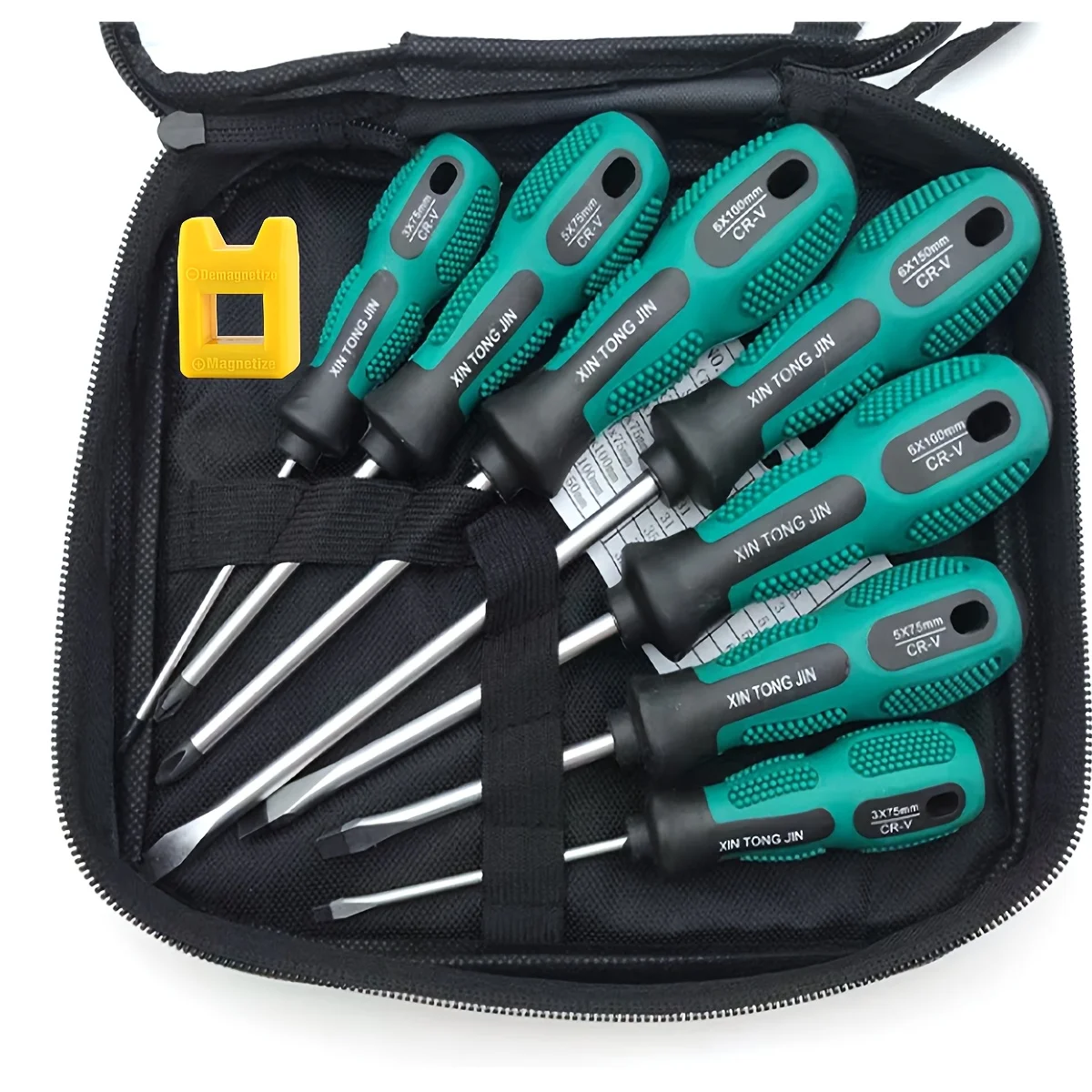Magnetic Screwdriver Set Professional Cushion Grip 4 Flat Head and 3 Phillips Tips Screwdriver Non-Slip for Repair Home Improvem
Magnetic Screwdriver Set Professional Cushion Grip 4 Flat Head and 3 Phillips Tips Screwdriver Non-Slip for Repair Home Improvem