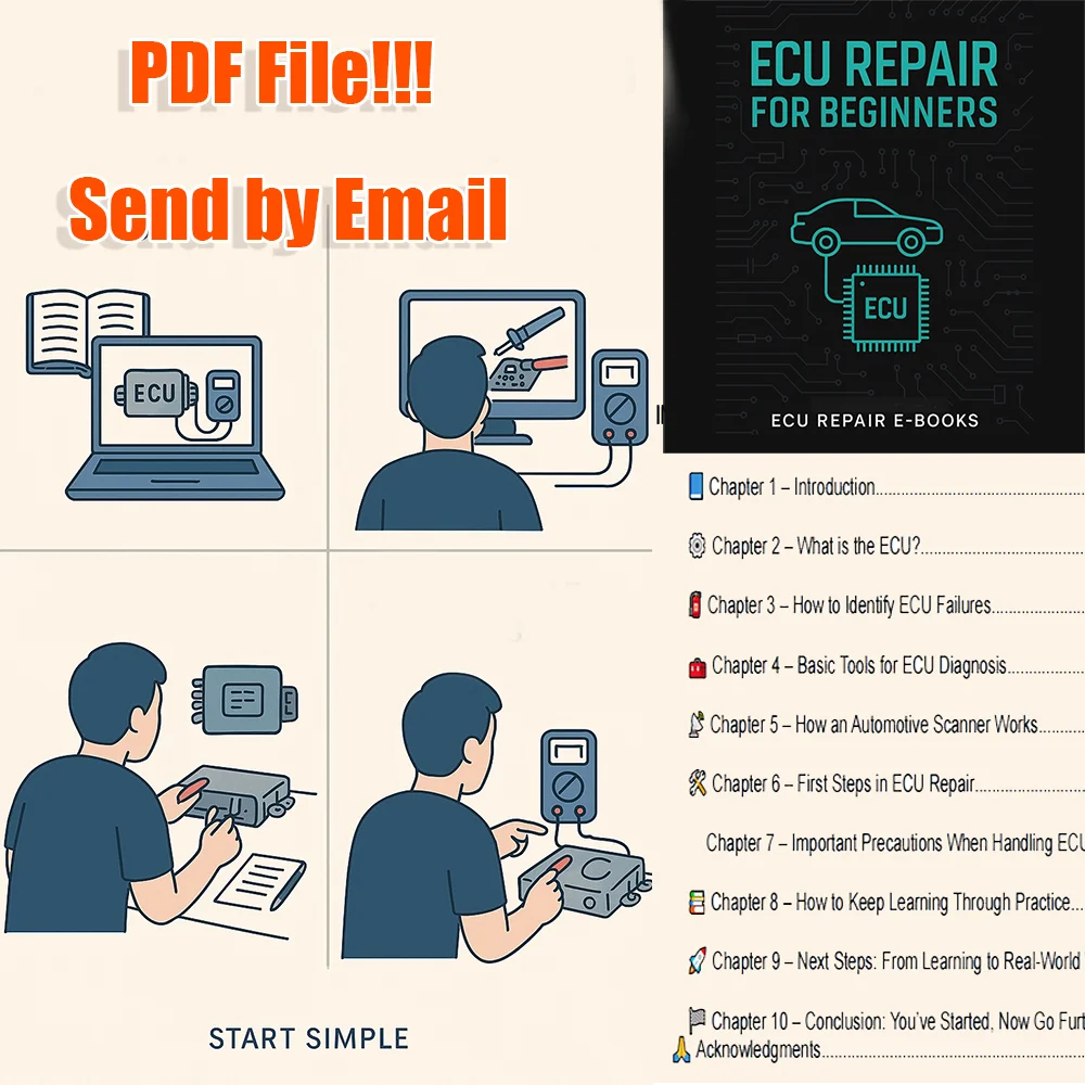 ECU Repair for Beginners to Get Started in ECU Repair field Basic Tools for Diagnosis PDF File Send by Email Ultimate Guide PDF
ECU Repair for Beginners to Get Started in ECU Repair field Basic Tools for Diagnosis PDF File Send by Email Ultimate Guide PDF