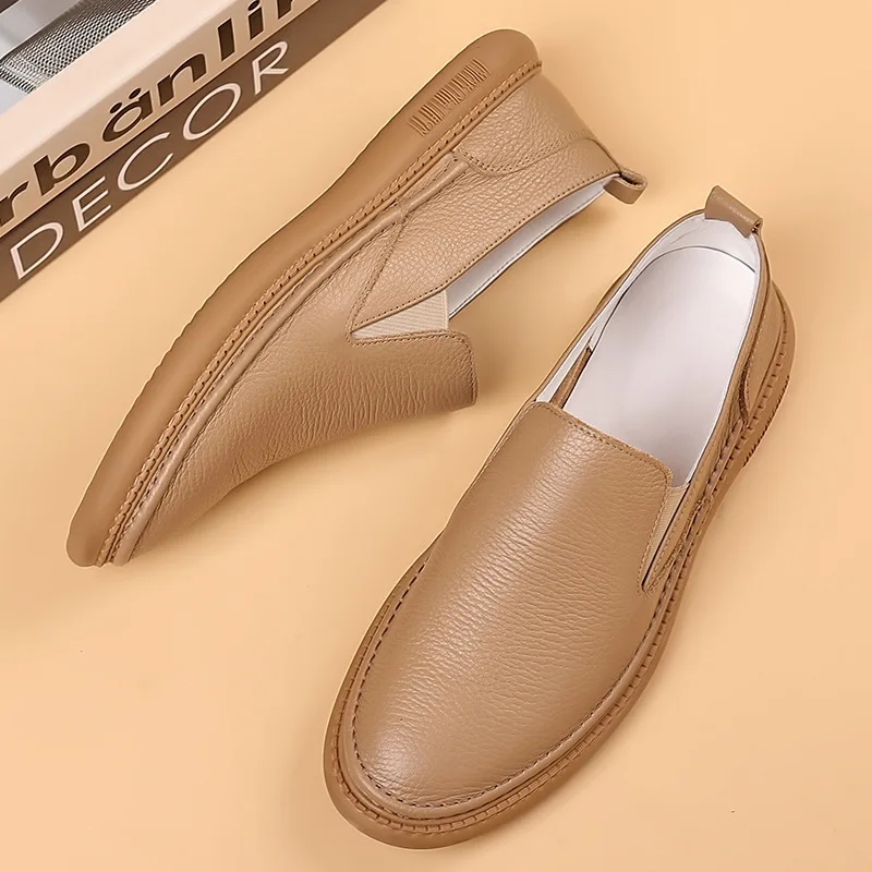 Мужские кроссовки и повседневная обувь из натуральной кожи (первый слой), без шнурков, износостойкие, на резиновой подошве N-82991
Мужские кроссовки и повседневная обувь из натуральной кожи (первый слой), без шнурков, износостойкие, на резиновой подошве N-82991