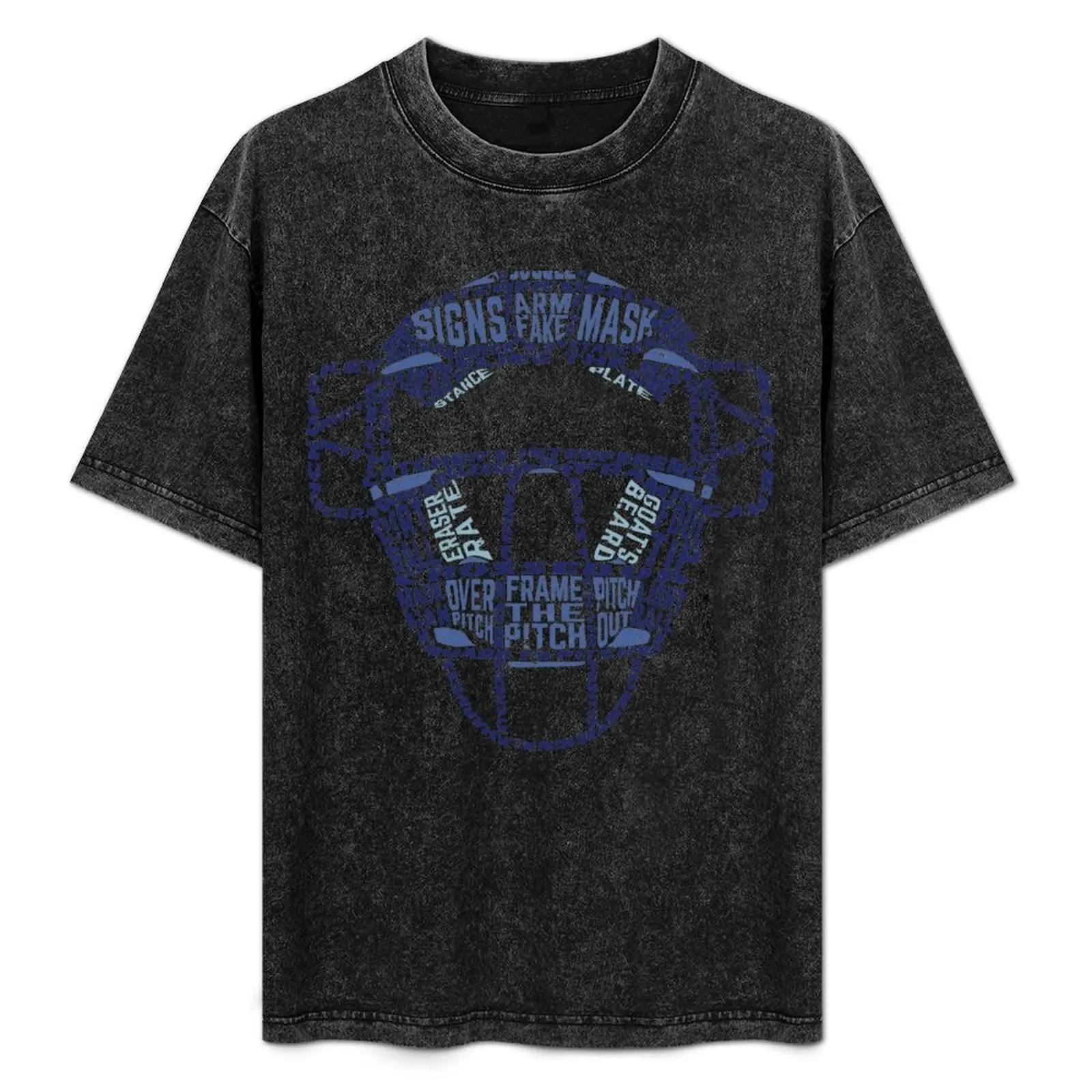 Baseball Catchers Mask Calligram T-Shirt Functional Casual Short Sleeve Tee
Baseball Catchers Mask Calligram T-Shirt Functional Casual Short Sleeve Tee