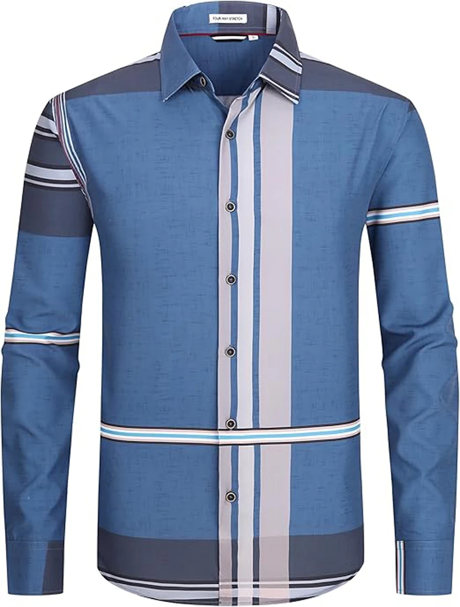 Men's Light Luxury Business Striped Checkered Shirt Hawaiian Vacation Beachwear Long-sleeved Lapel Soft Fabric Clothes for You
Men's Light Luxury Business Striped Checkered Shirt Hawaiian Vacation Beachwear Long-sleeved Lapel Soft Fabric Clothes for You