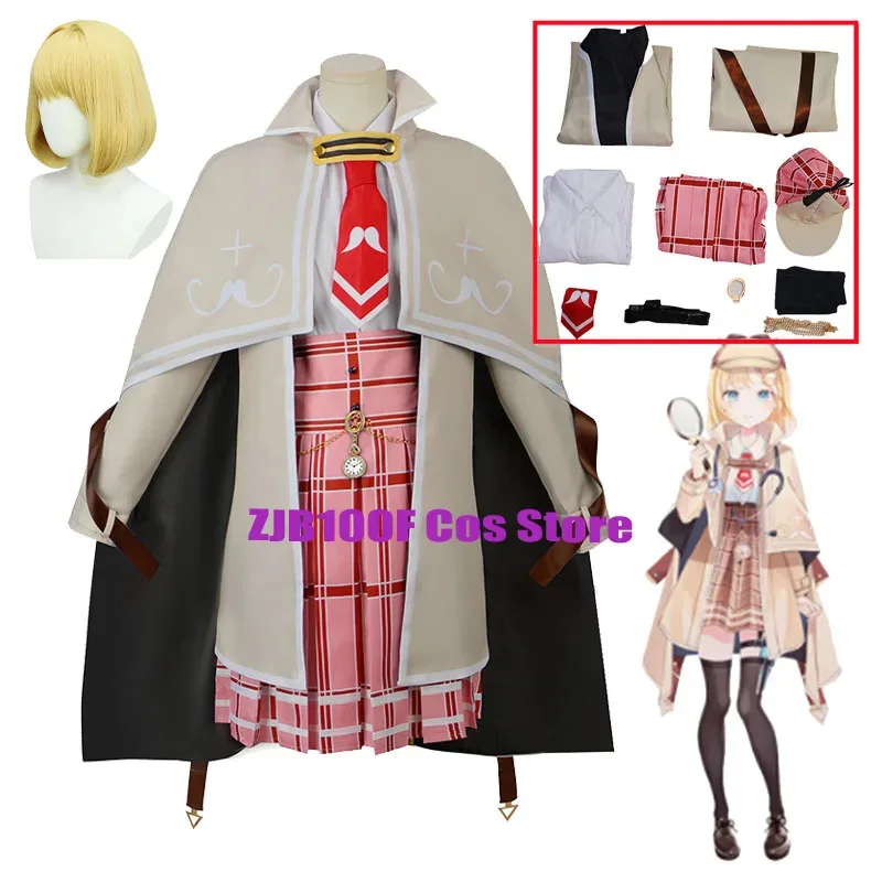 VTuber Hololive Cosplay Anime Watson Amelia Cosplay Costume Suit Uniform Accessories Activity Halloween Party Outfit for Woman
VTuber Hololive Cosplay Anime Watson Amelia Cosplay Costume Suit Uniform Accessories Activity Halloween Party Outfit for Woman