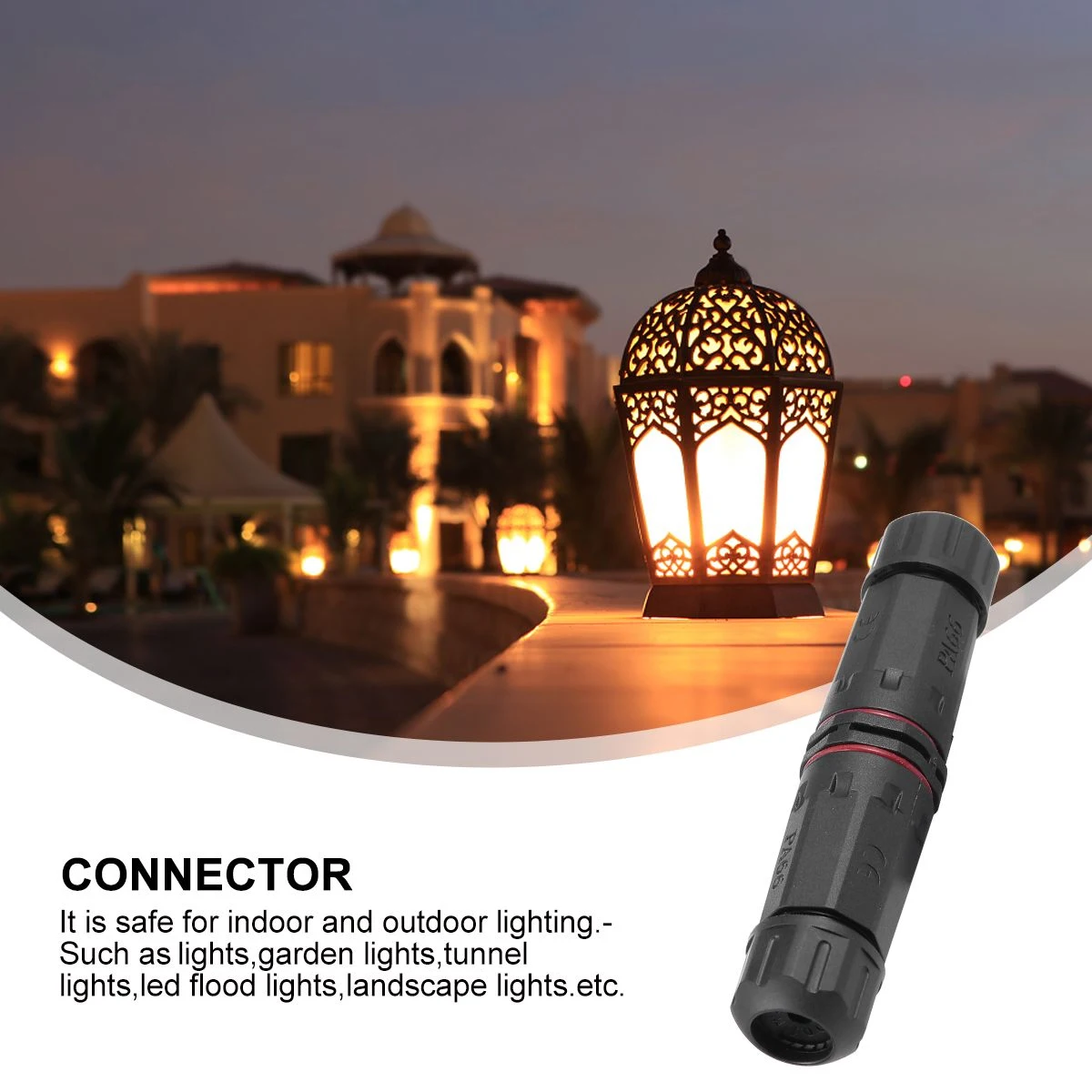 Waterproof Connector IP68 Electrical Junction Box LED Light Cable Connections High Temp Nylon PA66 Dust Moisture Proof Garden
Waterproof Connector IP68 Electrical Junction Box LED Light Cable Connections High Temp Nylon PA66 Dust Moisture Proof Garden