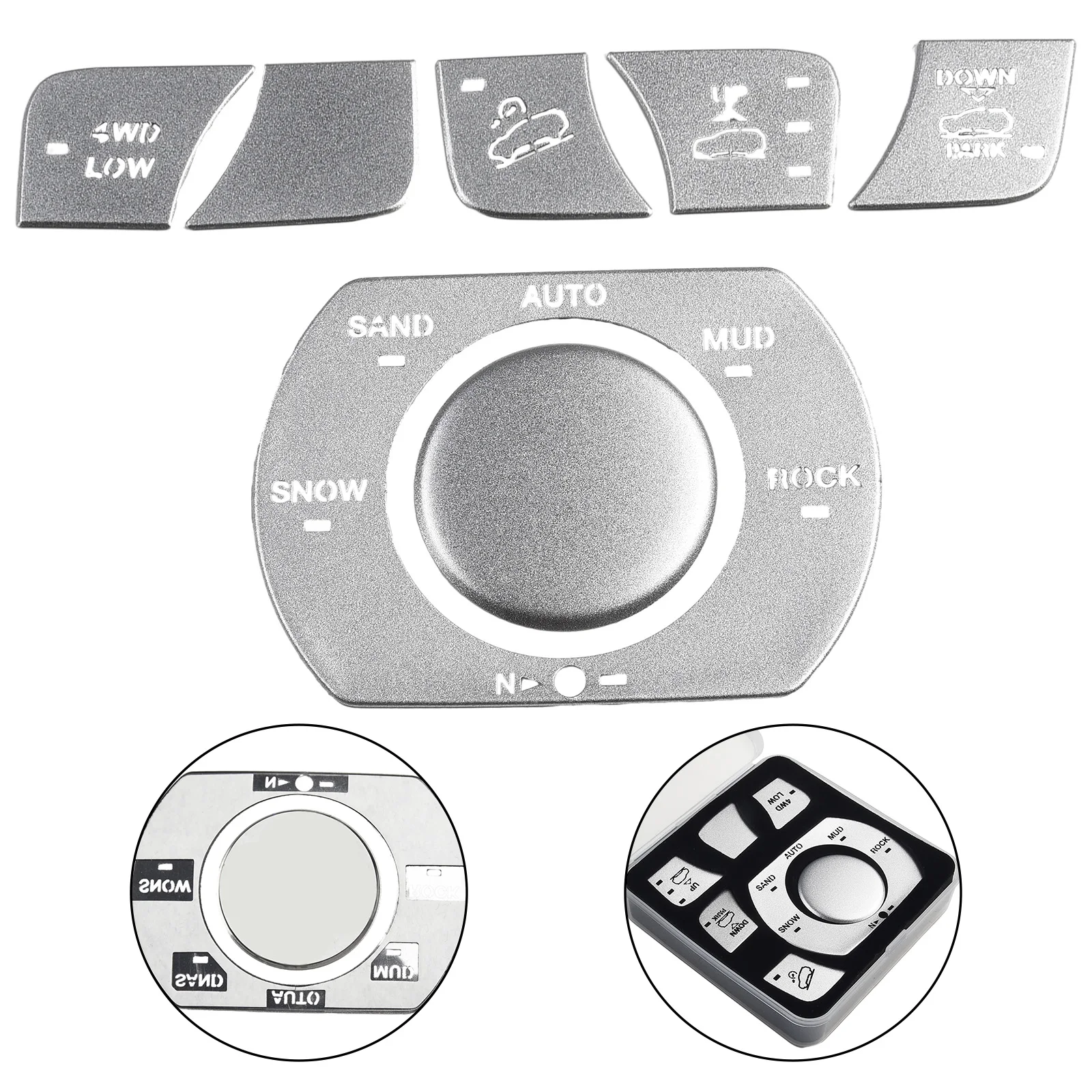 Cover Button Decor Decorate Four Wheel Drive Control Parts Removabl Replaces Silver New Practical High Quality
Cover Button Decor Decorate Four Wheel Drive Control Parts Removabl Replaces Silver New Practical High Quality