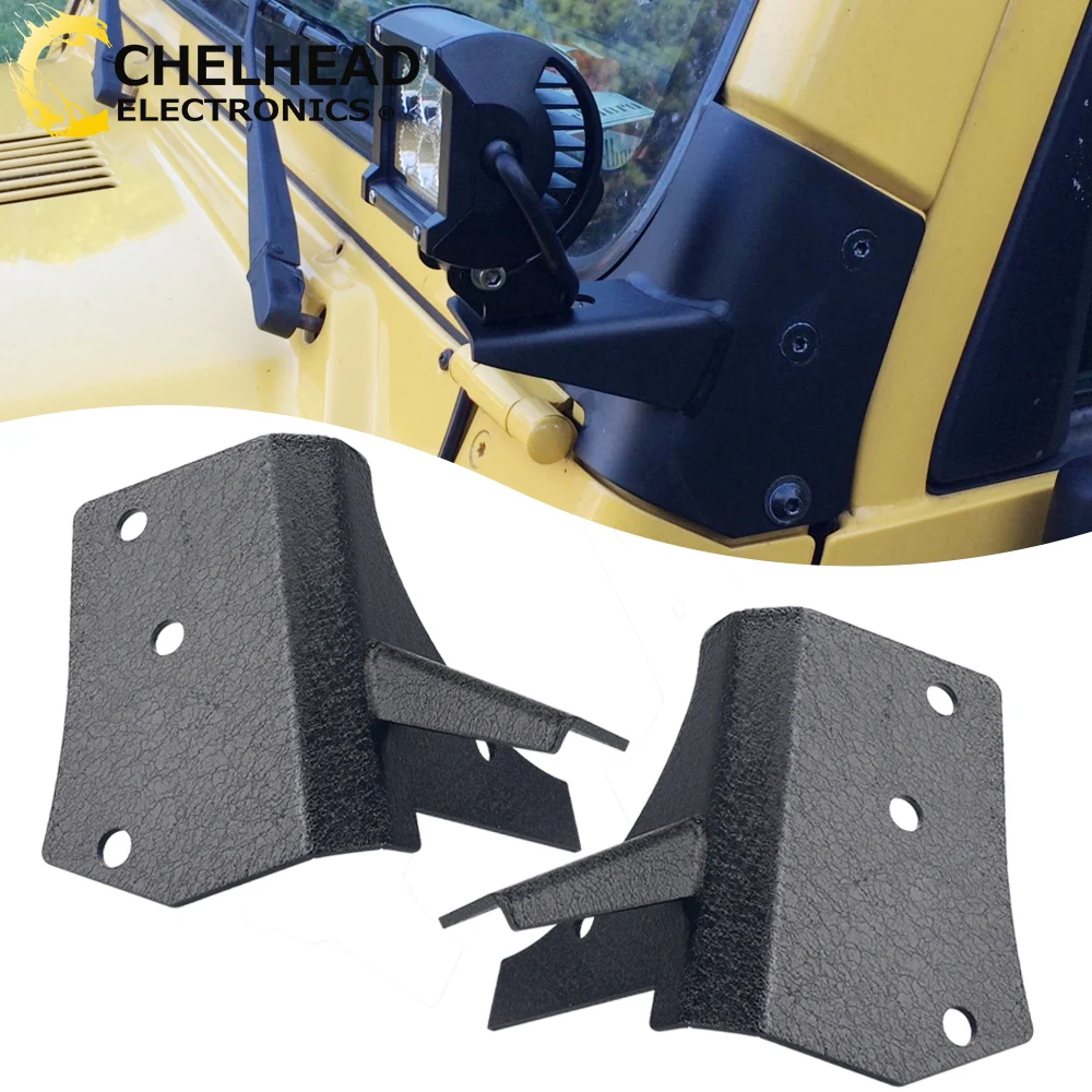 Mounting Bracket for Led Cube Pods Round Spot Lights Auxiliary Driving Work Lighting Holder for Jeep Wrangler TJ 1997-2006
Mounting Bracket for Led Cube Pods Round Spot Lights Auxiliary Driving Work Lighting Holder for Jeep Wrangler TJ 1997-2006