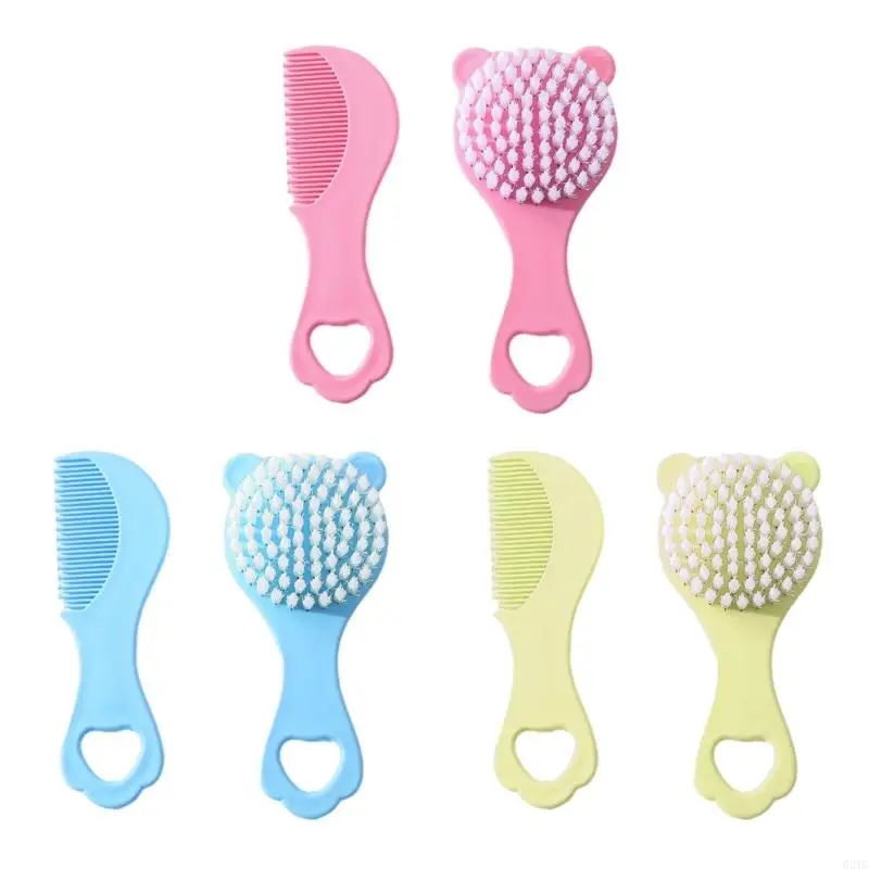 G2TC Baby Hair Comb and Brush Set for Newborns Gentle Scalp Care with Cartoon Design
G2TC Baby Hair Comb and Brush Set for Newborns Gentle Scalp Care with Cartoon Design