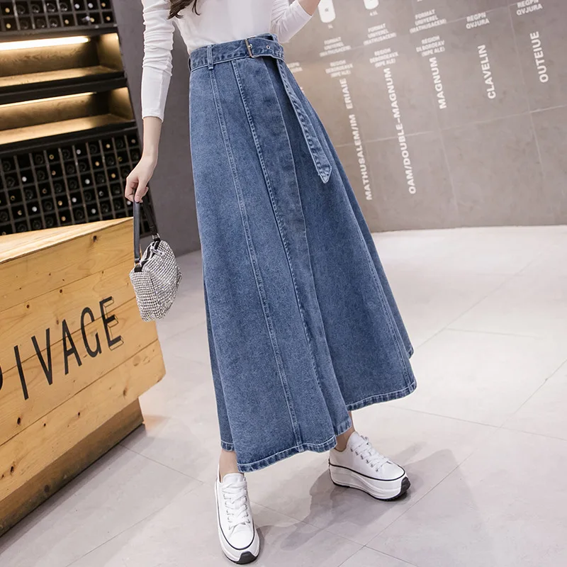 Summer Denim Skirt, Big Swing Button A-line Sashes Long Jean Skirts Harajuku Vintage Korean High-waisted Cowboy Skirt Clothes
Summer Denim Skirt, Big Swing Button A-line Sashes Long Jean Skirts Harajuku Vintage Korean High-waisted Cowboy Skirt Clothes