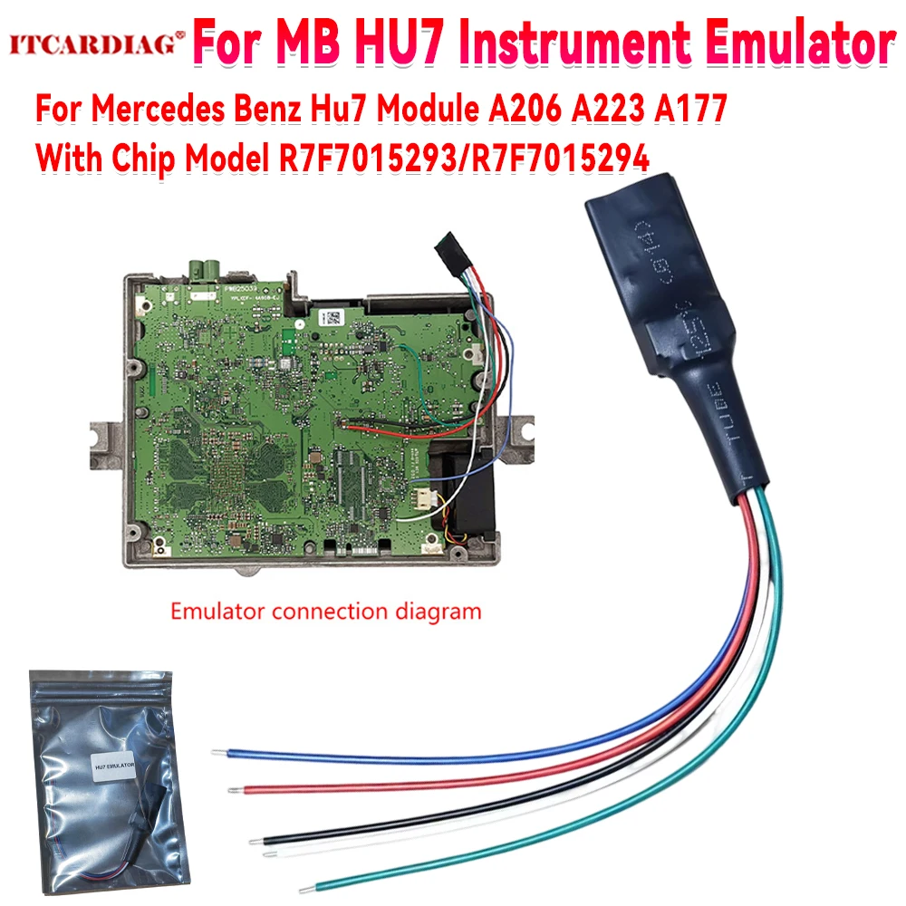 New HU7 Instrument Module Emulator for MB for HU7 Module A206 A223 A177 with Chip Model R7F7015293/ R7F7015294 for Mercedes Benz