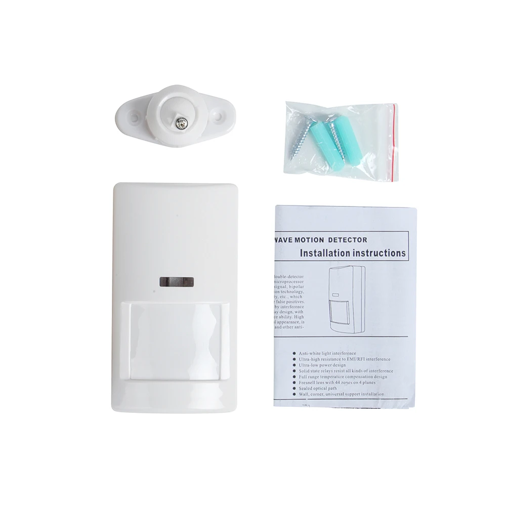 12V Indoor Wired Passive Infrared Security Motion Sensor with NO NC Alarm Output, 12m Range, Pet Immune for Alarm System
12V Indoor Wired Passive Infrared Security Motion Sensor with NO NC Alarm Output, 12m Range, Pet Immune for Alarm System