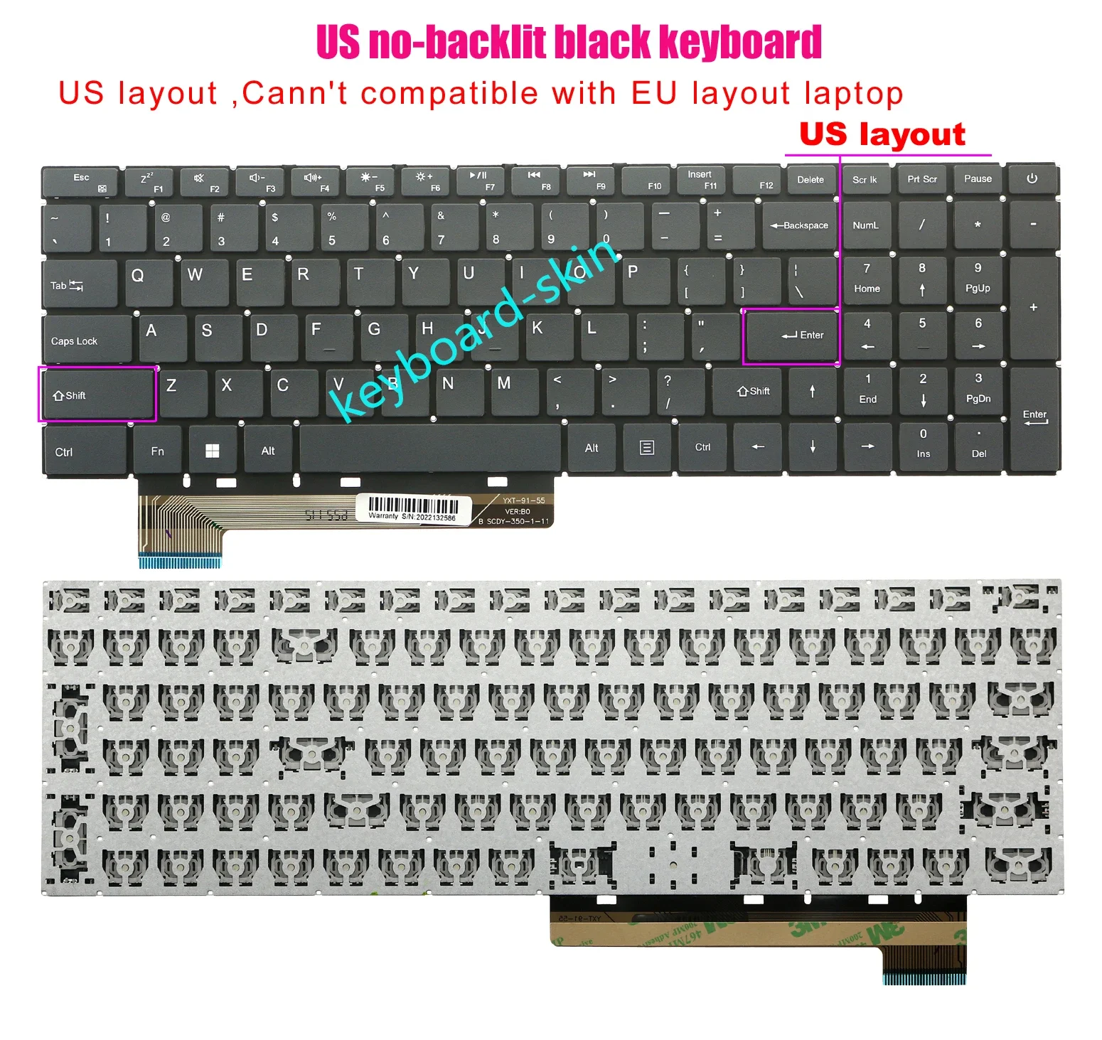 New English US Keyboard For Gateway GWNR71517 GWNR71517-BL GWNR71517-BK Laptop
New English US Keyboard For Gateway GWNR71517 GWNR71517-BL GWNR71517-BK Laptop
