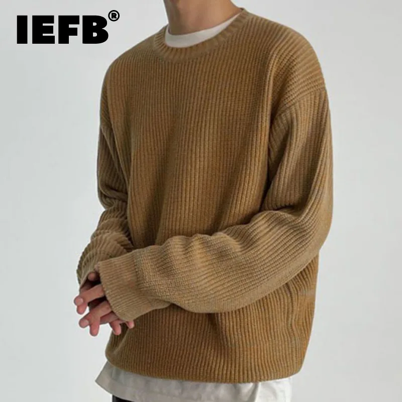 IEFB Men's Sweaters Korean Fashion Round Collar Solid Color Baggy Male Knitting Pullovers Casual Men Wear Spring New 2024 9C2829
IEFB Men's Sweaters Korean Fashion Round Collar Solid Color Baggy Male Knitting Pullovers Casual Men Wear Spring New 2024 9C2829