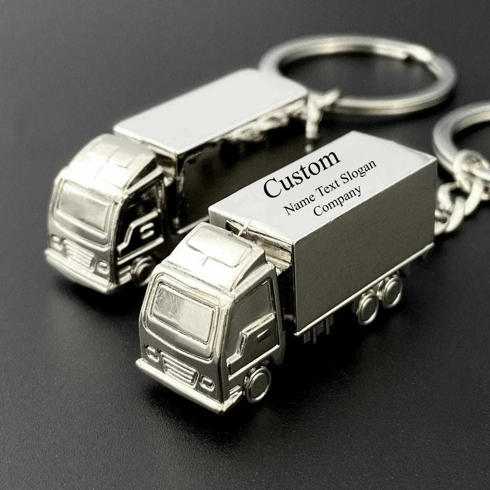 Personalization Creativity Custom Metal Key Ring Truck Design Car Keychain Motorcycle Keyring Exquisite Man Pendant Gift