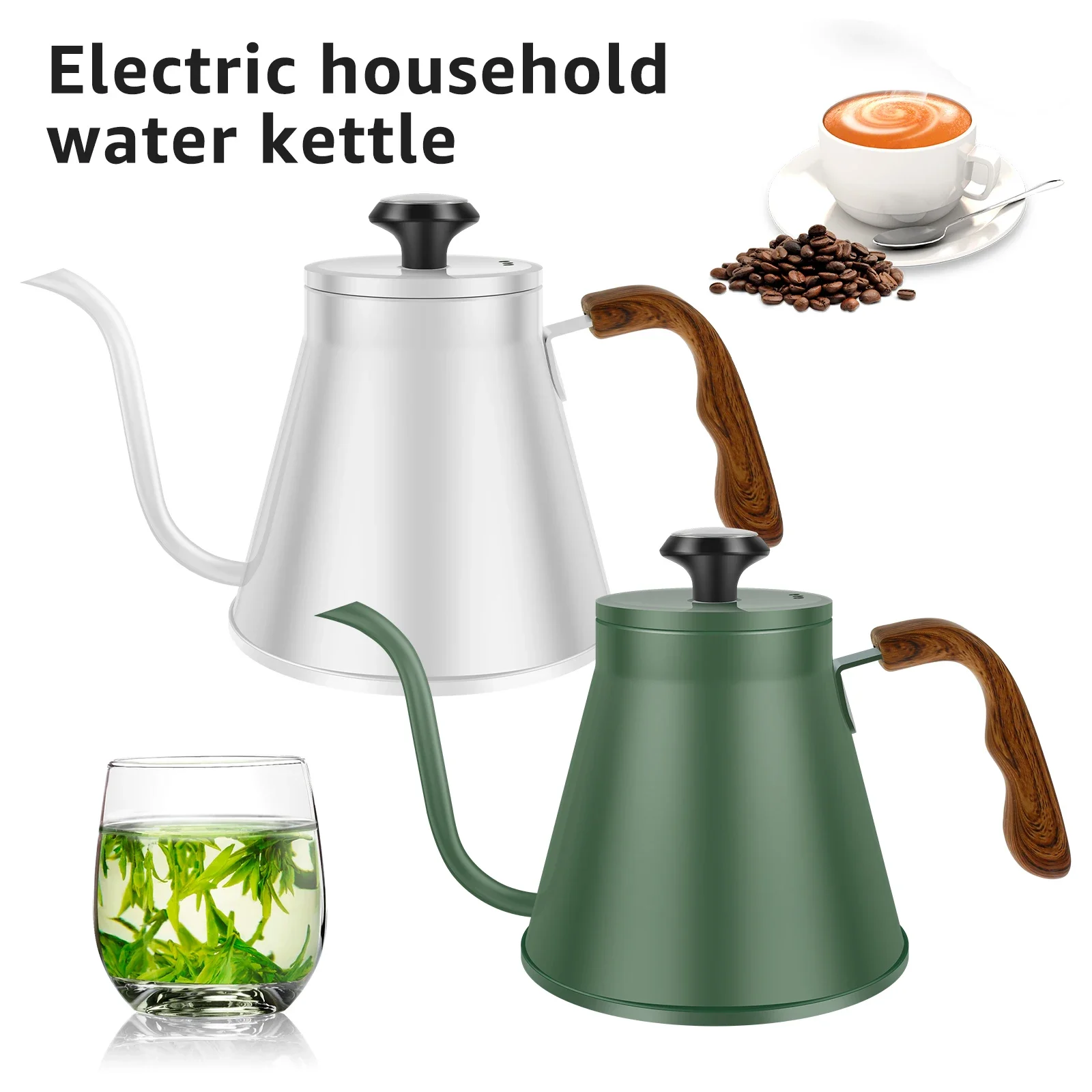 1.2L Pour Over Coffee Kettle with Built-in Thermometer Three-Layer Base Coffee Kettle Gooseneck Kettle for Induction Cooker
1.2L Pour Over Coffee Kettle with Built-in Thermometer Three-Layer Base Coffee Kettle Gooseneck Kettle for Induction Cooker