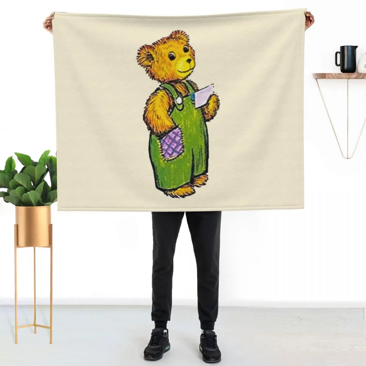 Corduroy bear Throw Blanket Stylish Decor Blanket Gift for Friends Roommate
Corduroy bear Throw Blanket Stylish Decor Blanket Gift for Friends Roommate