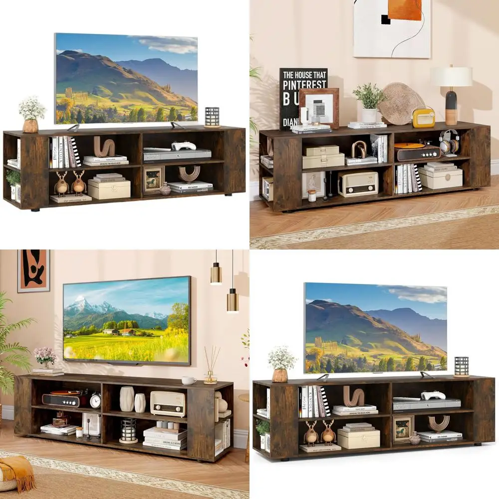 65 65-Inch TV Stand, 3-Tier Entertainment Center with 5 Elevated Feet, Modern Storage Console for Living/Bedroom (Brown)
65 65-Inch TV Stand, 3-Tier Entertainment Center with 5 Elevated Feet, Modern Storage Console for Living/Bedroom (Brown)