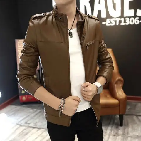 Men Business Jackets Clothing Mens Outdoor Casual Outerwear Male Clothes Casual PU Faux Leather Jackets Mens Clothing W393
Men Business Jackets Clothing Mens Outdoor Casual Outerwear Male Clothes Casual PU Faux Leather Jackets Mens Clothing W393
