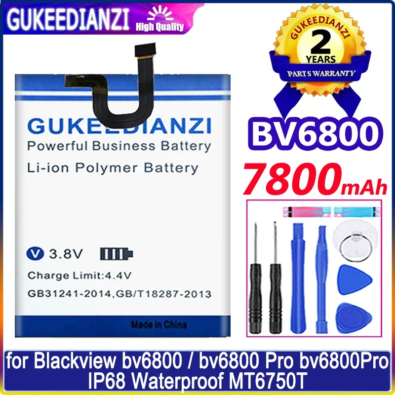 Аккумулятор GUKEEDIANZI 7800mAh для Blackview BV6800 Pro IP68 Водонепроницаемые батареи MT6750T
Аккумулятор GUKEEDIANZI 7800mAh для Blackview BV6800 Pro IP68 Водонепроницаемые батареи MT6750T
