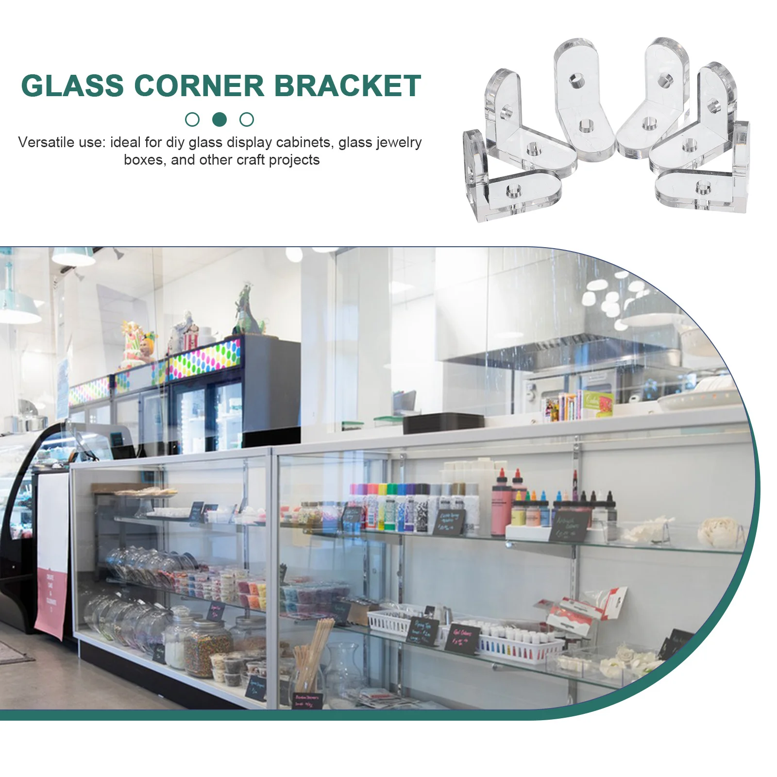 10Pcs Clear Glass Corner Brackets L-Shaped Transparent Corner Supports for Glass Display Boxes Frames Reinforcement
10Pcs Clear Glass Corner Brackets L-Shaped Transparent Corner Supports for Glass Display Boxes Frames Reinforcement