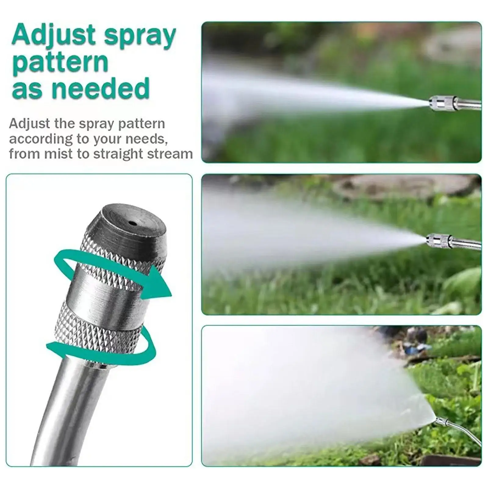 Heavy Duty Metal Brass Sprayer Wand Watering Lance Hose Connector for Garden Sprinkler System Kit
Heavy Duty Metal Brass Sprayer Wand Watering Lance Hose Connector for Garden Sprinkler System Kit