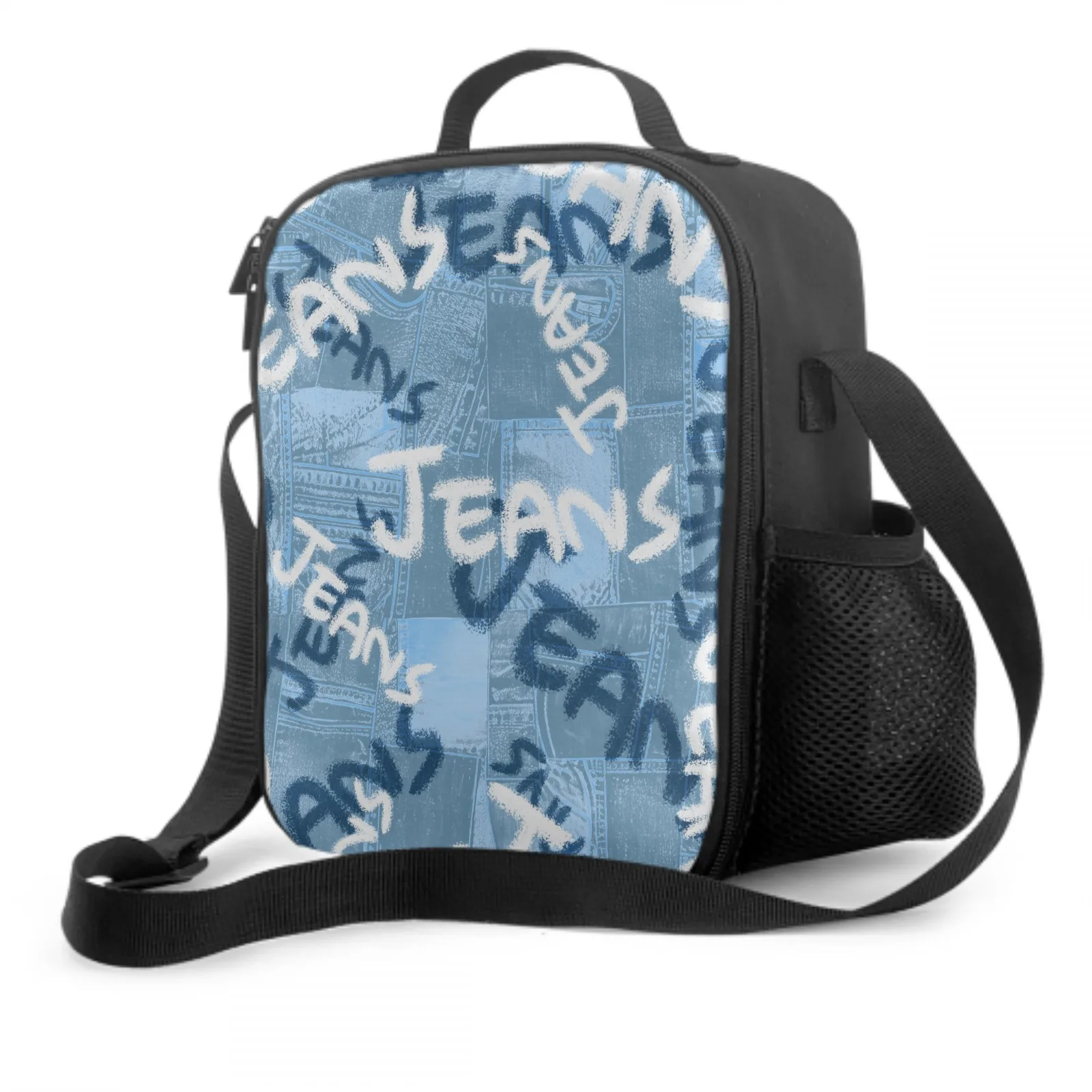 Navy And Blue Jeans Pattern Lunch Bag Durable And Easy-To-Carry Food Box For Men Women Teens Print One Size
Navy And Blue Jeans Pattern Lunch Bag Durable And Easy-To-Carry Food Box For Men Women Teens Print One Size