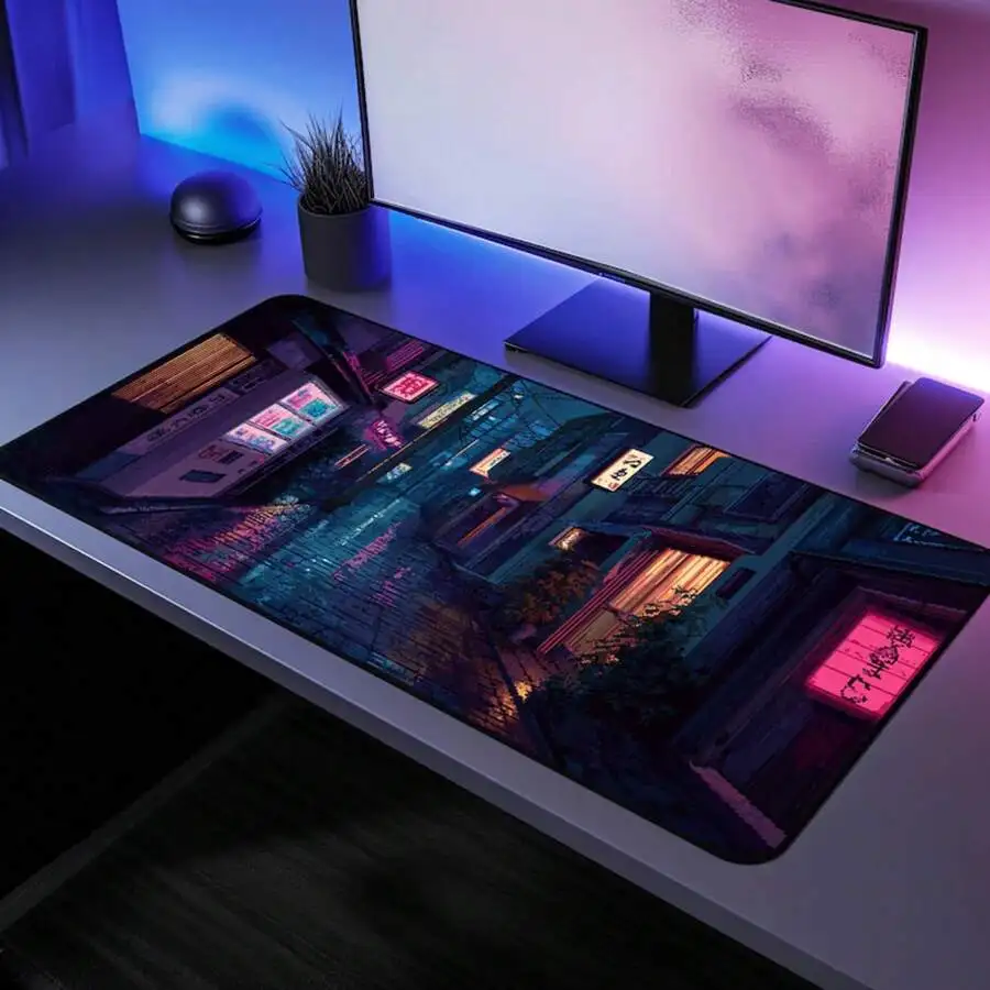 Cyberpunk Pixel Art XXL Desk Mat Neon Aesthetic Gaming Mouse Pad Extended Desk Setup Decor
Cyberpunk Pixel Art XXL Desk Mat Neon Aesthetic Gaming Mouse Pad Extended Desk Setup Decor