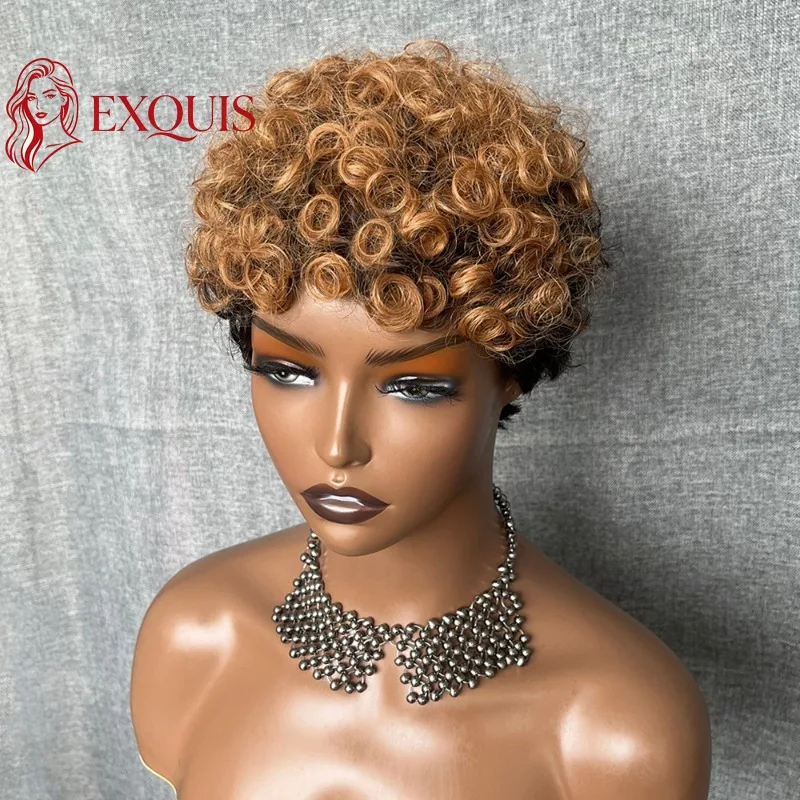 High Quality 6 Inch 1b/30#Ombre Short Pixie Cut Curly Human Hair Full Machine Wig Brazilian Virgin Remy Soft Texture Breathable
High Quality 6 Inch 1b/30#Ombre Short Pixie Cut Curly Human Hair Full Machine Wig Brazilian Virgin Remy Soft Texture Breathable