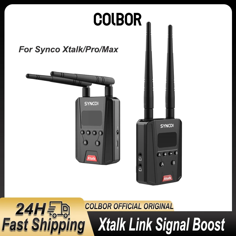 SYNCO Xtalk Link Signal Boost для серии Xtalk с поддержкой беспроводных наушников от 21 до 29, дальность до 1000 метров A/B, двухканальный
SYNCO Xtalk Link Signal Boost для серии Xtalk с поддержкой беспроводных наушников от 21 до 29, дальность до 1000 метров A/B, двухканальный