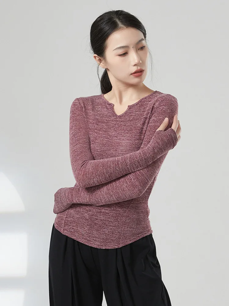 Contemporary Dance Modern Practice Top Chinese Classical Dance Charm Slimming Finger Long Sleeved Spring Body
Contemporary Dance Modern Practice Top Chinese Classical Dance Charm Slimming Finger Long Sleeved Spring Body