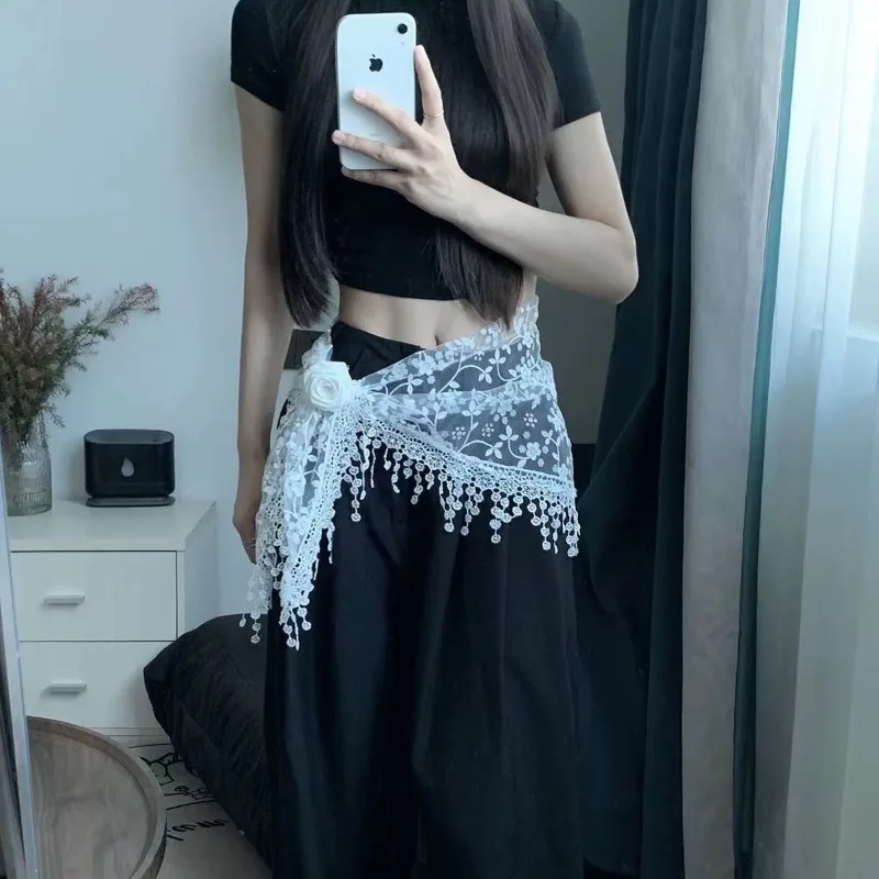 French Lace White Hollow Out Triangle Scarf Fringe Waist Belt for Dancing Layering Soft Breathable Premium Streetwear Accessory
French Lace White Hollow Out Triangle Scarf Fringe Waist Belt for Dancing Layering Soft Breathable Premium Streetwear Accessory
