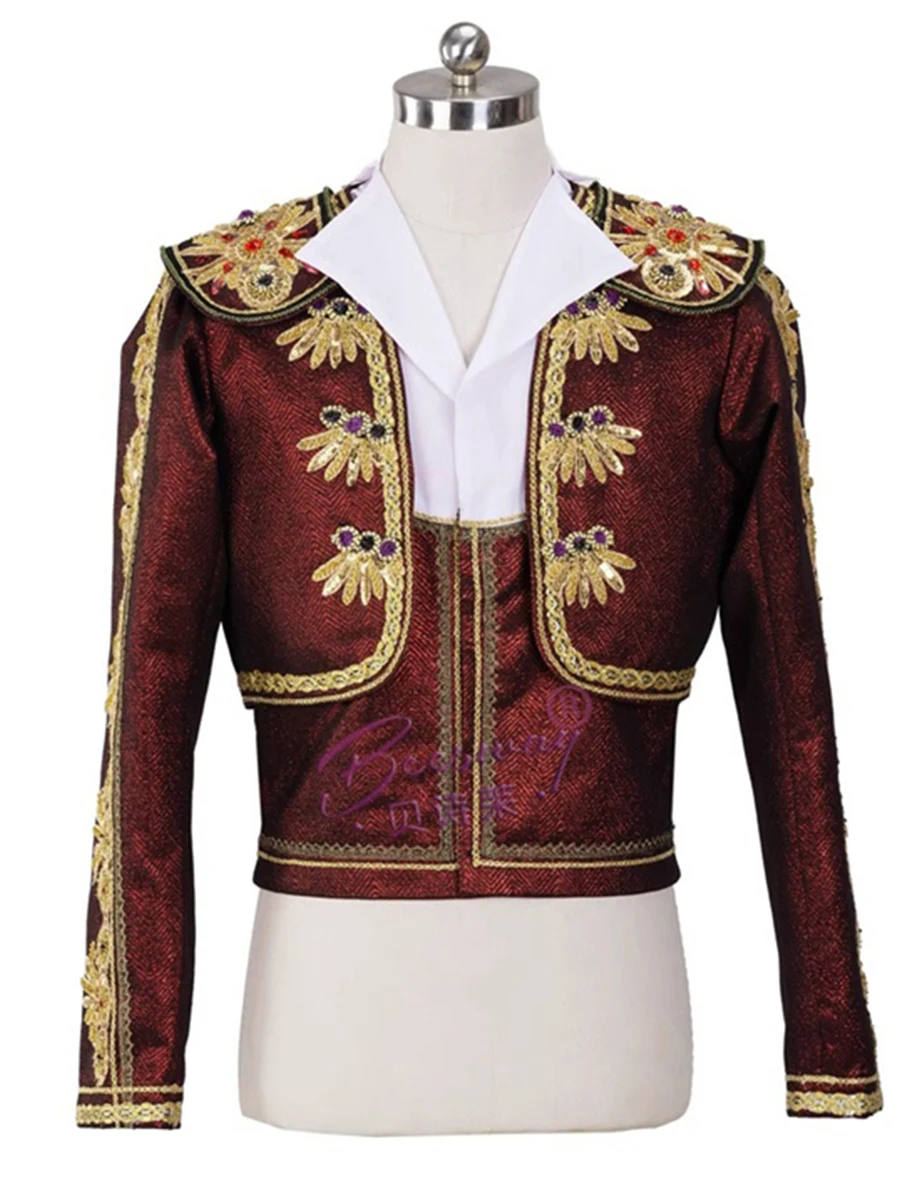 ballet men costumes Prince's clothing performance recital competition man's top tunic jacket outwear
ballet men costumes Prince's clothing performance recital competition man's top tunic jacket outwear