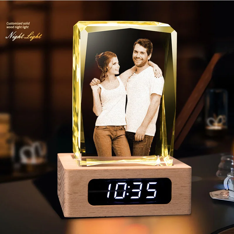 Personalized Clock Crystal Photo Gift Custom Photo Engraved Gift Premium Crystal Keepsake for Anniversary Wedding Birthday
Personalized Clock Crystal Photo Gift Custom Photo Engraved Gift Premium Crystal Keepsake for Anniversary Wedding Birthday