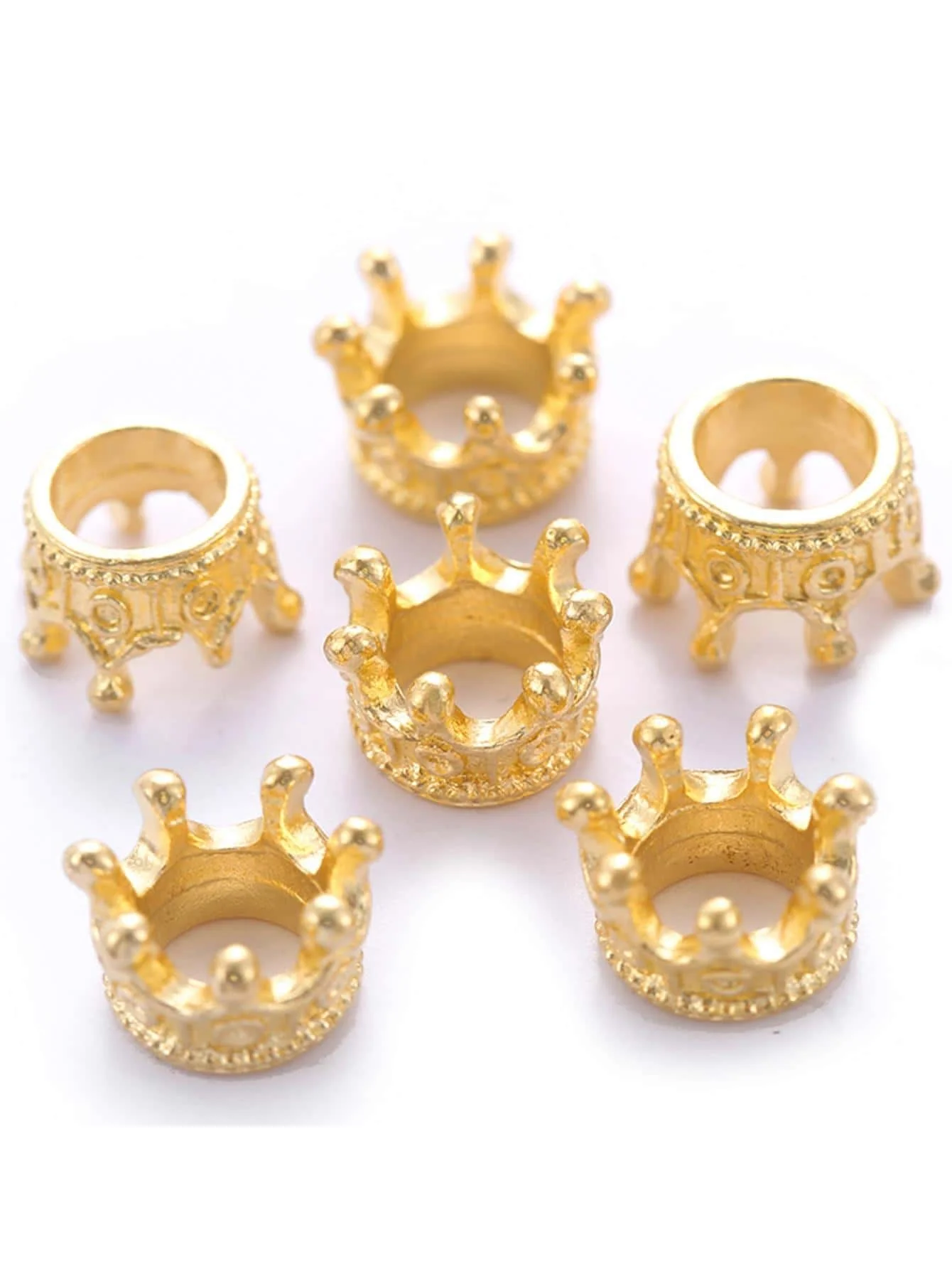 Golden Crown-Style Bead End Caps For Handmade Jewelry Crafting Projects
Golden Crown-Style Bead End Caps For Handmade Jewelry Crafting Projects