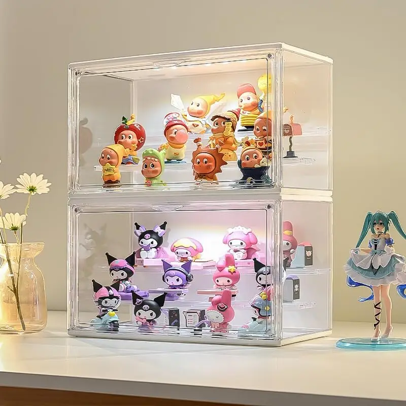 3 Tier Clear Acrylic Display Case with Lights, Magnetic Door, Dustproof Storage Box for Collectibles Action Figures, White Large
3 Tier Clear Acrylic Display Case with Lights, Magnetic Door, Dustproof Storage Box for Collectibles Action Figures, White Large