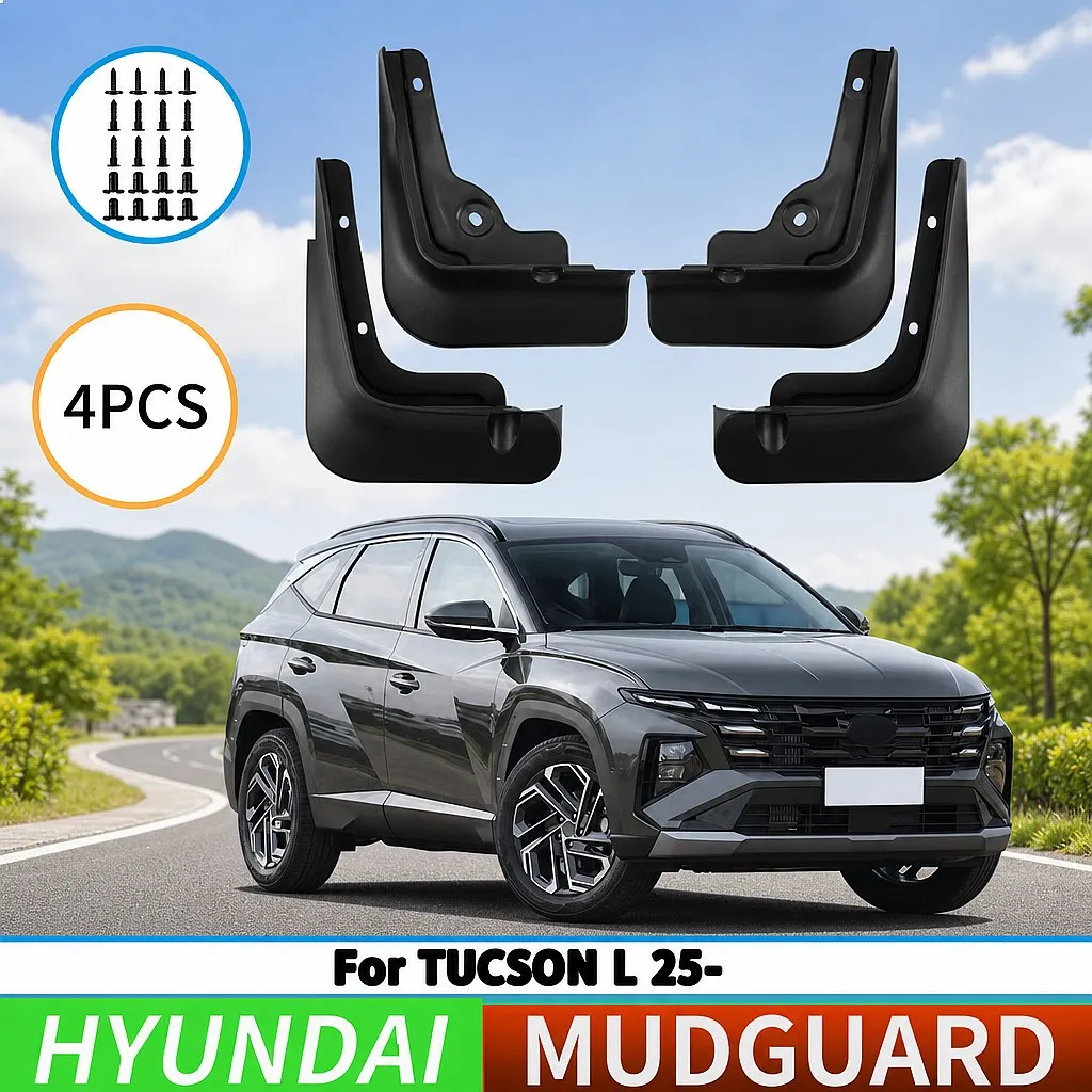 For Hyundai Tucson Tucson L 2025 Car Tire Fender Splash Guard Front Rear Wheel Mud Flaps 4Pcs
For Hyundai Tucson Tucson L 2025 Car Tire Fender Splash Guard Front Rear Wheel Mud Flaps 4Pcs