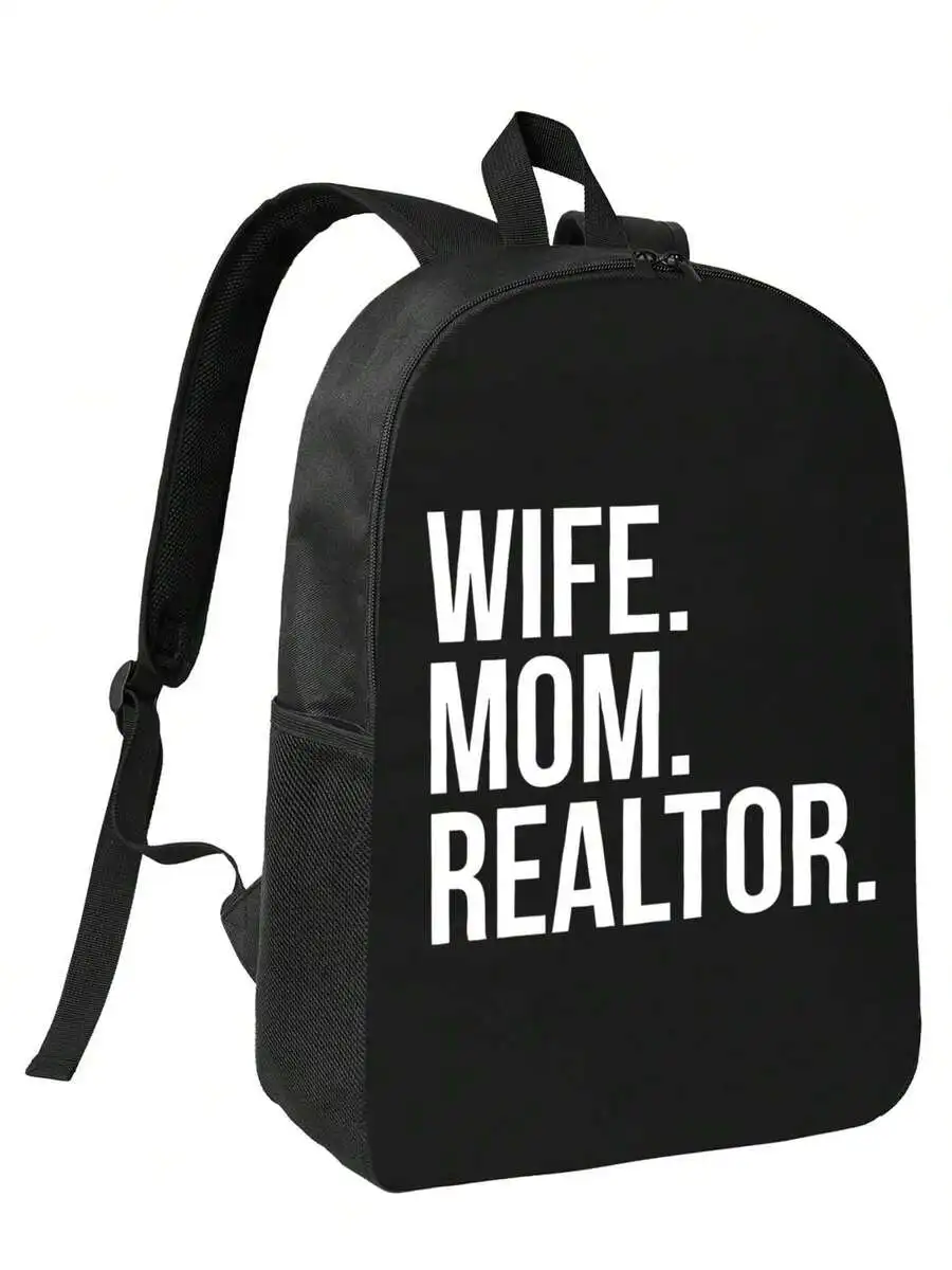 Minimalist Black Backpack With Bold Letter Print For Women And Men
Minimalist Black Backpack With Bold Letter Print For Women And Men