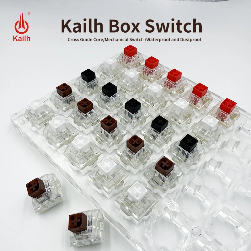 Kailh Box Switch White Red Brown Black RGB SMD Switch For DIY Mechanical Keyboard MX Switches Gaming Keyboard
Kailh Box Switch White Red Brown Black RGB SMD Switch For DIY Mechanical Keyboard MX Switches Gaming Keyboard