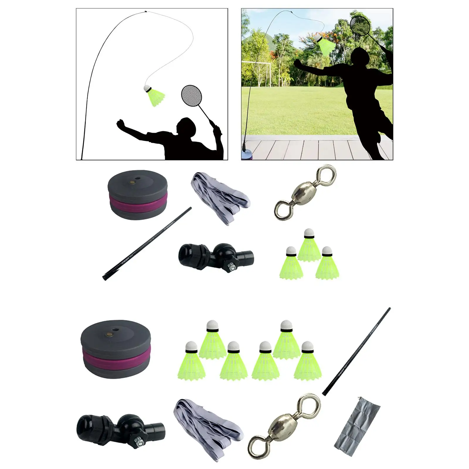 Badminton Training Kit, Badminton Self Training Tool, Adjustable Height Self Study Tool, Rebound Trainer for Backyard
Badminton Training Kit, Badminton Self Training Tool, Adjustable Height Self Study Tool, Rebound Trainer for Backyard