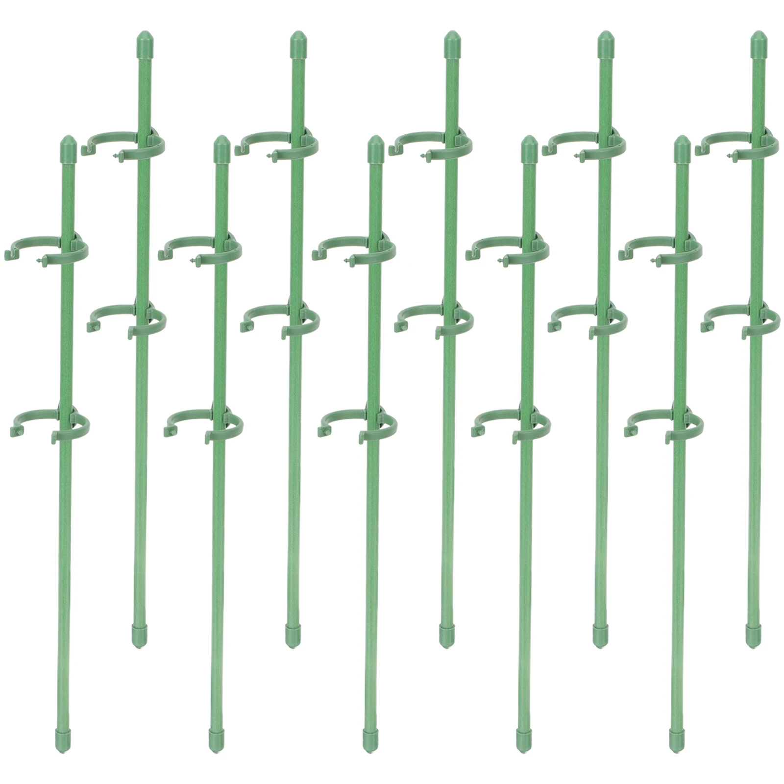 10 Pcs Plant Stakes Single Rod Garden Plant Stakes Garden Flower Supports Adjustable Buckle Fiberglass Plastic Gardening
10 Pcs Plant Stakes Single Rod Garden Plant Stakes Garden Flower Supports Adjustable Buckle Fiberglass Plastic Gardening
