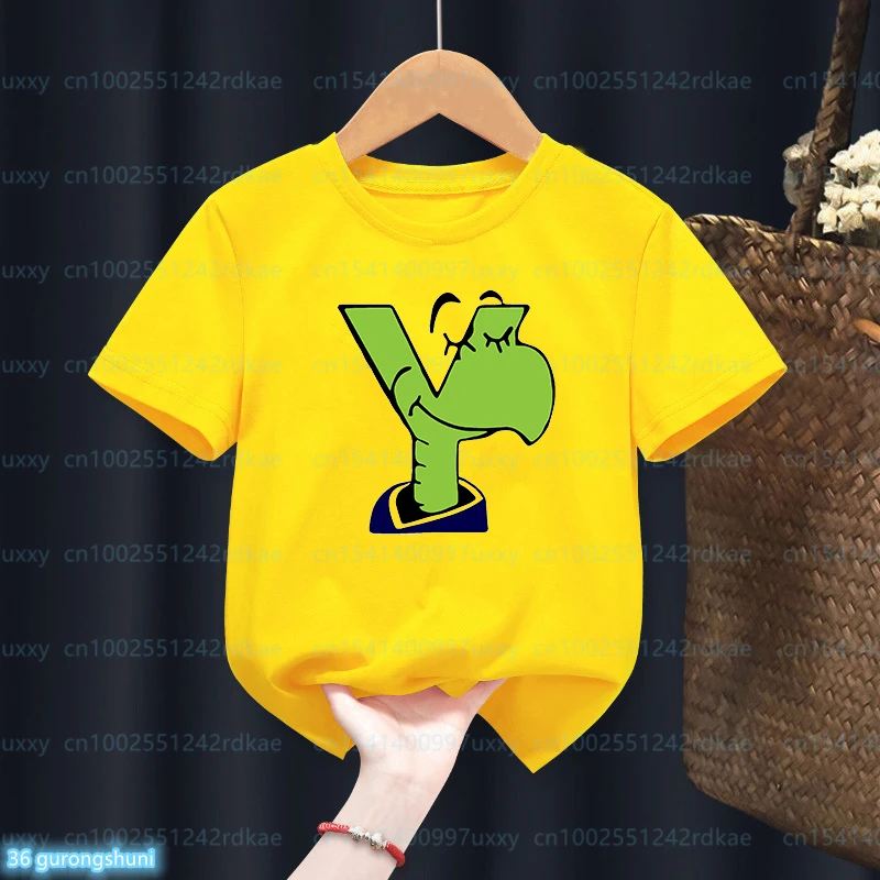 Funny Children'S Clothing Tshirt Cute Animal Letter Print Tshirt Custom Name Fashion Harajuku Boys T-Shirt Summer Toddler TShirt
Funny Children'S Clothing Tshirt Cute Animal Letter Print Tshirt Custom Name Fashion Harajuku Boys T-Shirt Summer Toddler TShirt