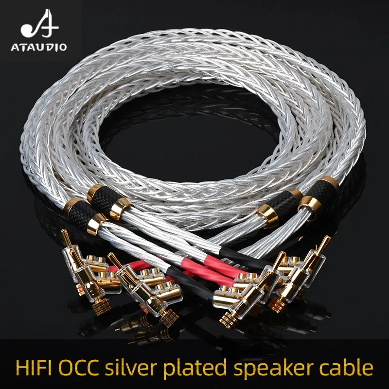 Кабель HIFI для динамиков 1 пара, посеребренный аудиокабель OCC, Hi-Fi высококлассный усилитель, кабель для динамика, вилка типа «банан»
Кабель HIFI для динамиков 1 пара, посеребренный аудиокабель OCC, Hi-Fi высококлассный усилитель, кабель для динамика, вилка типа «банан»
