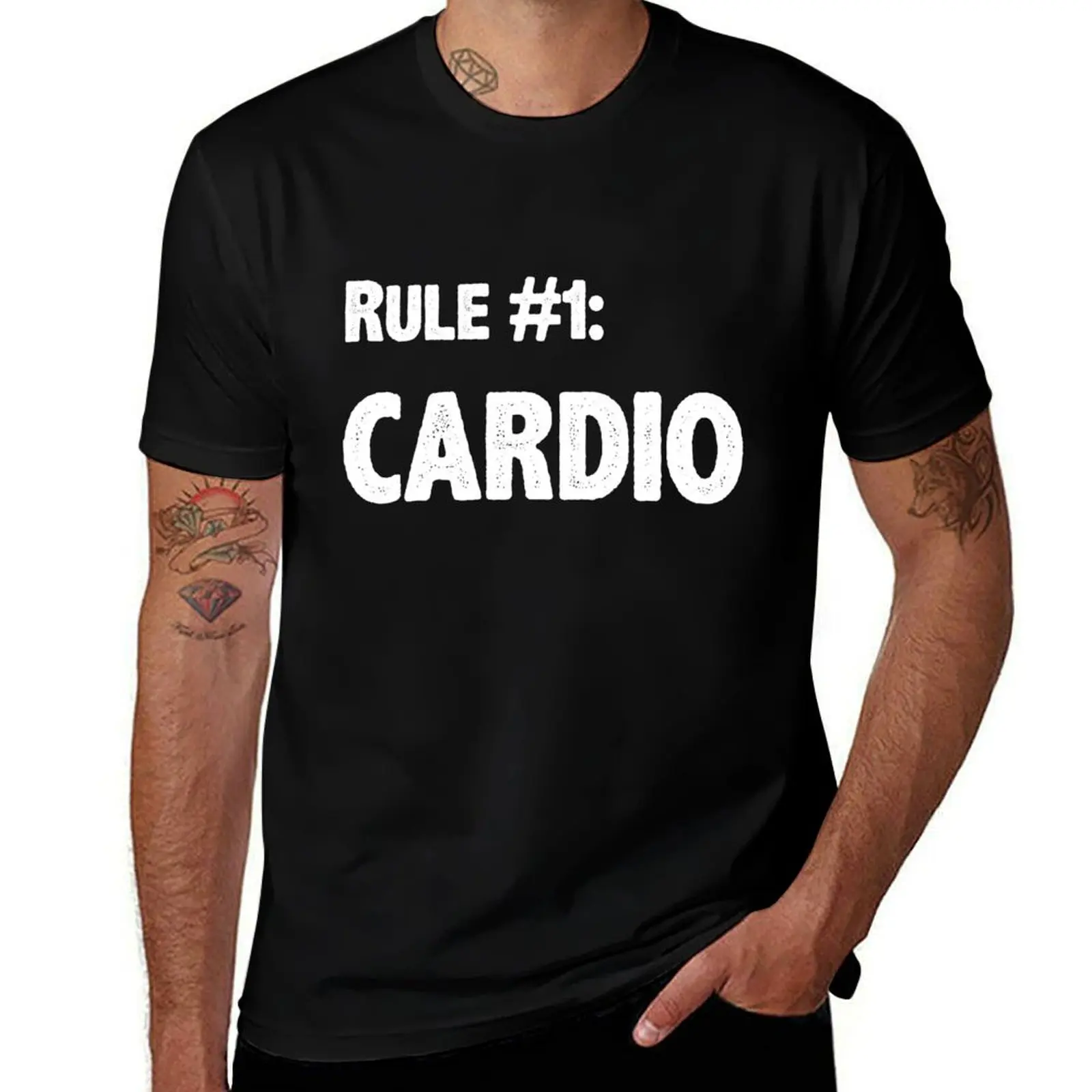 Rule #1 Cardio T-Shirt street wear anime t shirts Clothing anime clothes mens graphic t-shirts big and tall
Rule #1 Cardio T-Shirt street wear anime t shirts Clothing anime clothes mens graphic t-shirts big and tall