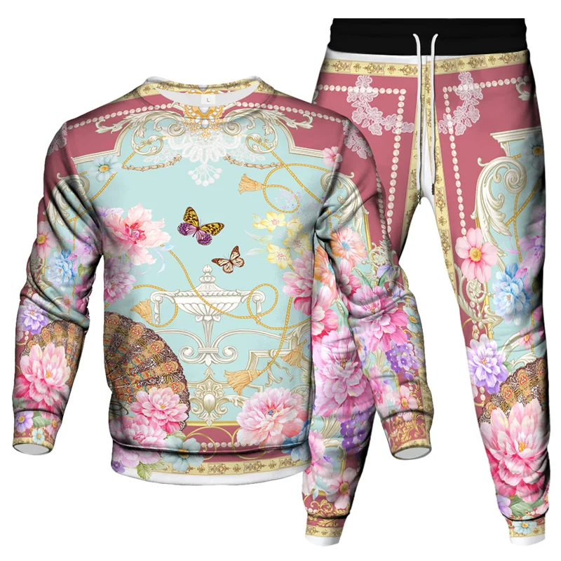 2025 Spring Autumn Men Sweatshirt Jogging Pants 2Pcs Set Animal Flower Vintage Style Clothes Suit Women Outdoor Casual Tracksuit
2025 Spring Autumn Men Sweatshirt Jogging Pants 2Pcs Set Animal Flower Vintage Style Clothes Suit Women Outdoor Casual Tracksuit