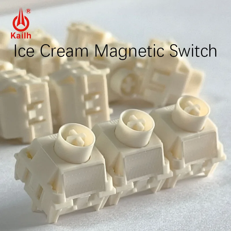 Магнитный переключатель Kailh Ice Cream HIFI Linear, 35 г, RT 0.005 мм, полностью из POM, для самостоятельной сборки, для игровой клавиатуры, с тонкой смазкой
Магнитный переключатель Kailh Ice Cream HIFI Linear, 35 г, RT 0.005 мм, полностью из POM, для самостоятельной сборки, для игровой клавиатуры, с тонкой смазкой