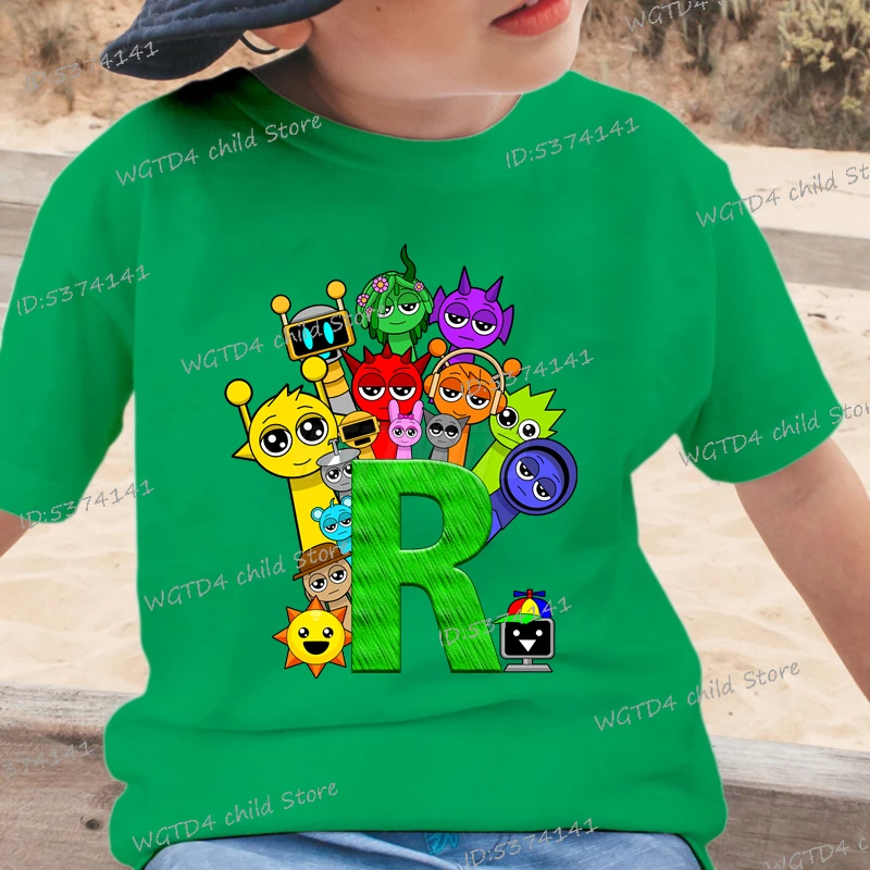 Children's Clothing Anime Sprunki Incredibox Game Kids T-shirts 26 Alphabet Design Baby Boy Clothes Sprunki Game Lover T-shirt
Children's Clothing Anime Sprunki Incredibox Game Kids T-shirts 26 Alphabet Design Baby Boy Clothes Sprunki Game Lover T-shirt