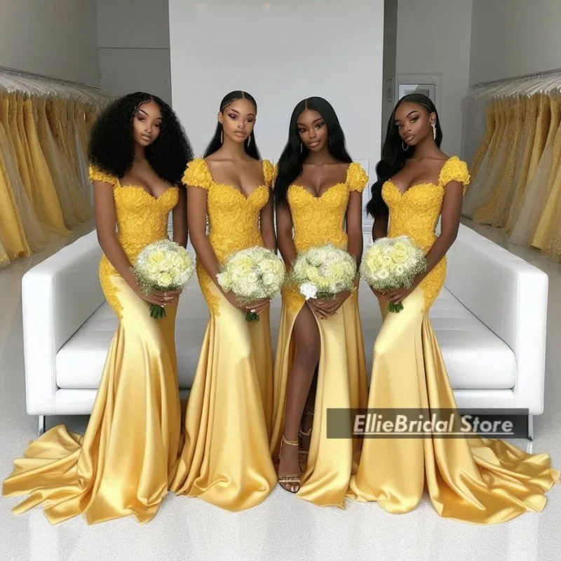 Lace Bridesmaid Dresses For Wedding Cap Sleeves Applique Maid Of Honor Dress robe de mariage femme d'honneur Customized 
Lace Bridesmaid Dresses For Wedding Cap Sleeves Applique Maid Of Honor Dress robe de mariage femme d'honneur Customized