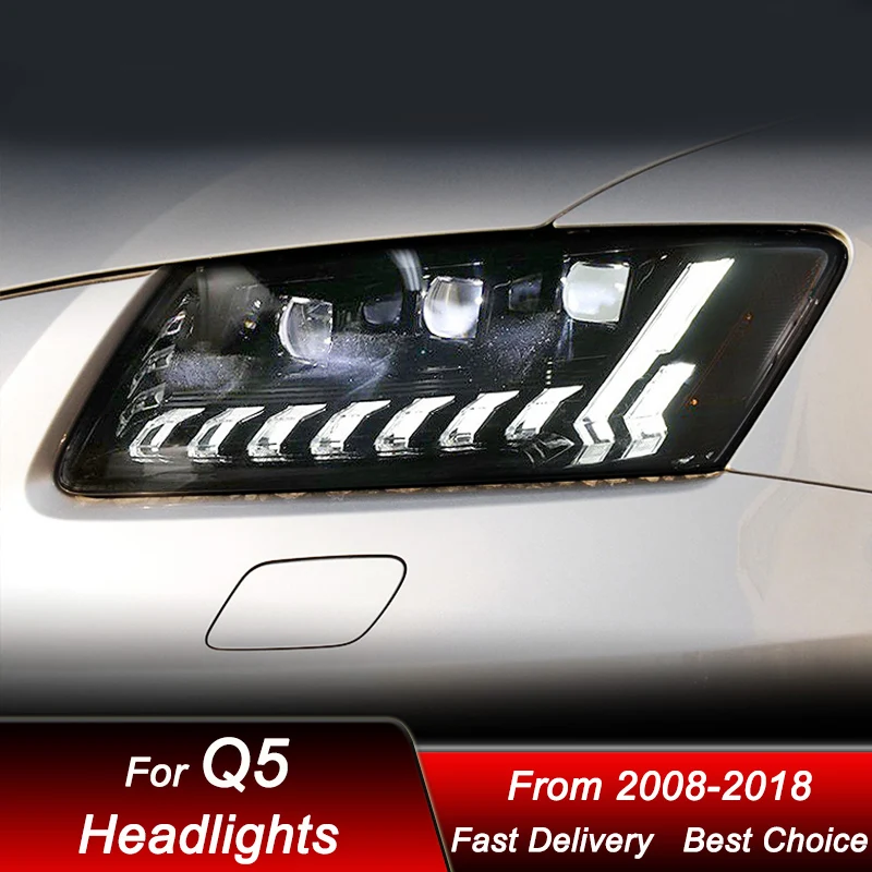 Новые светодиодные фары для Audi Q5 08-18: комплект для модернизации с линзами-проекторами, высококачественные аксессуары
Новые светодиодные фары для Audi Q5 08-18: комплект для модернизации с линзами-проекторами, высококачественные аксессуары