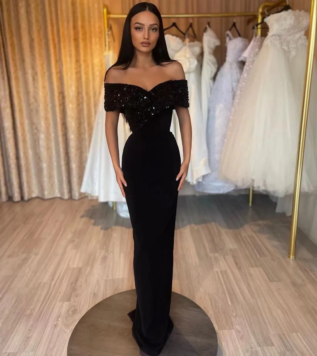 Sparkling Sequins Off Shoulder Prom Dresses Mermaid Long Maid of Honor Dress for Wedding Party Zipper Back Evening Forma Gowns
Sparkling Sequins Off Shoulder Prom Dresses Mermaid Long Maid of Honor Dress for Wedding Party Zipper Back Evening Forma Gowns