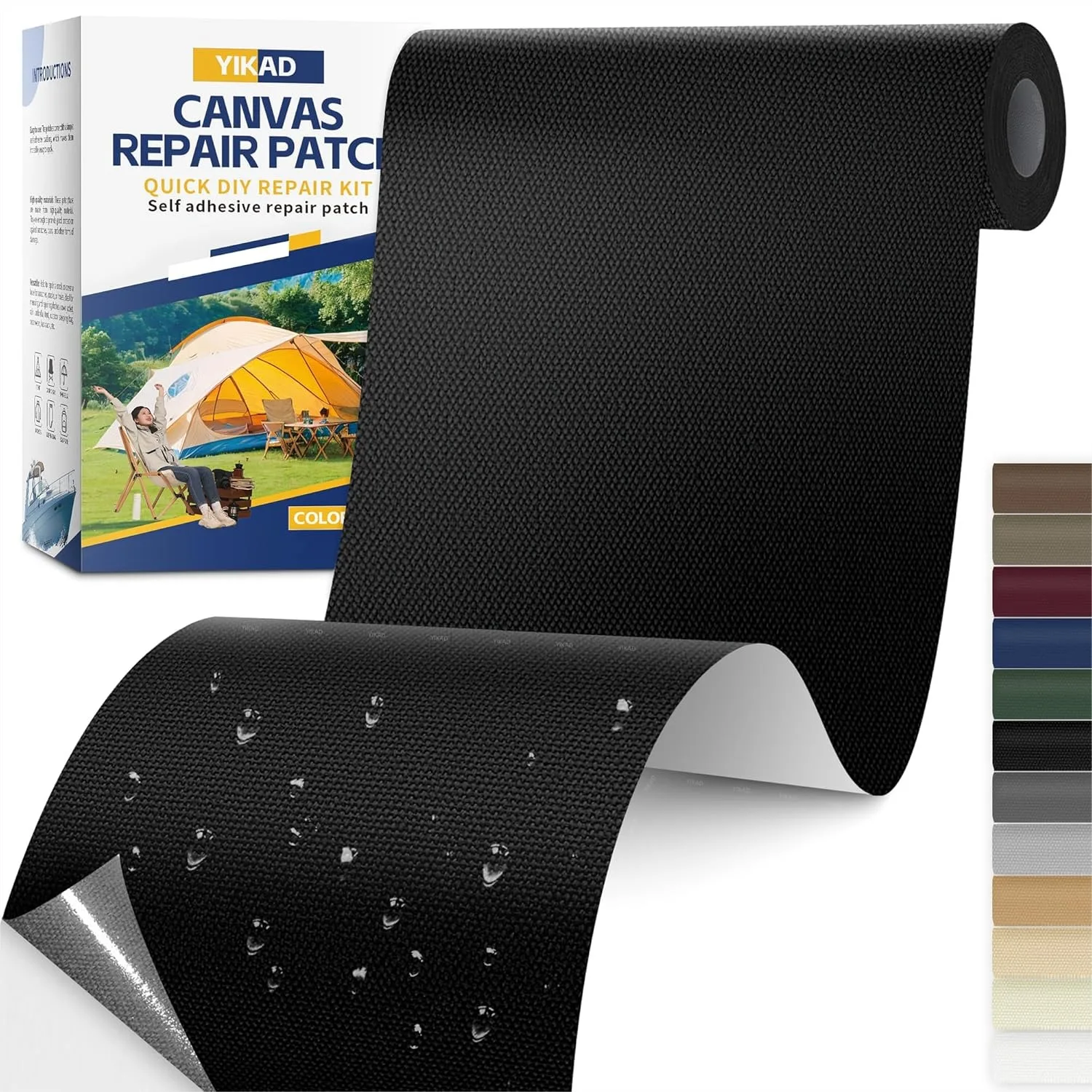 Fabric Repair Tape Self Adhesive Canvas Patch for Outdoor Tent Awning Boat Cover Couch Black 4x71 inch
Fabric Repair Tape Self Adhesive Canvas Patch for Outdoor Tent Awning Boat Cover Couch Black 4x71 inch